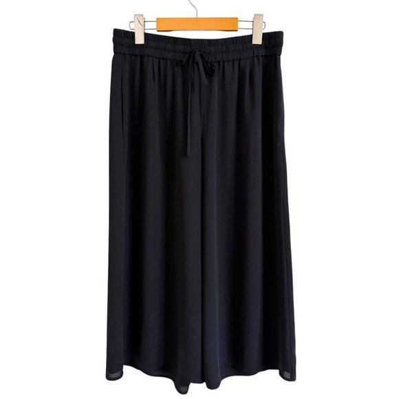 Aritzia Babaton Black Luiz Cropped Wide-Leg Cullotte Pant - Picture 3 of 8